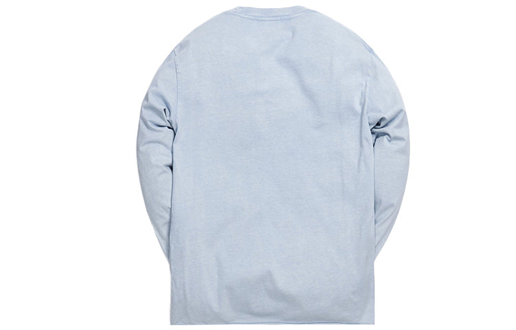 KITH LAX Pigment Dyed L/S Tee Alphabet Long Sleeves Light Blue KH3672-109