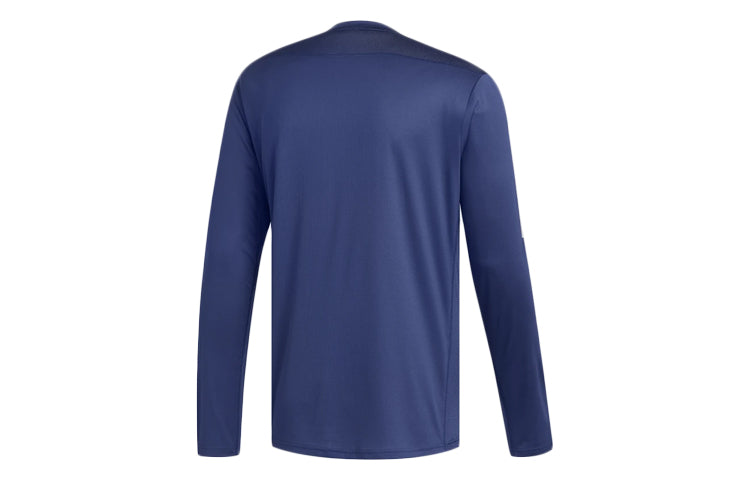 adidas Reflective Sports Round Neck Long Sleeves Blue FL6959