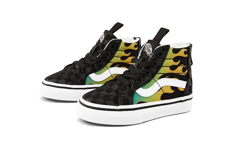 Vans SK8-Hi Zip Toddler Flame Black VN0A4BV1ESY
