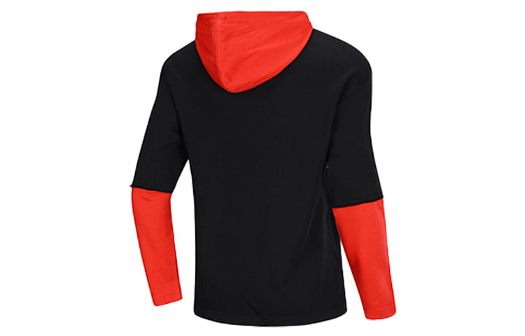 Li-Ning x Disney Loose Apricot Hoodie 'Black Red' AWDQ133-1
