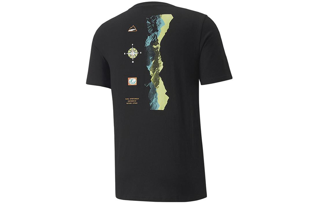 PUMA Nature Camp Graphic Tee 'Black' 536912-01
