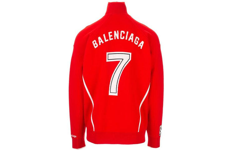 Balenciaga Soccer Knitted Jumper 'Red' 641799T41106540