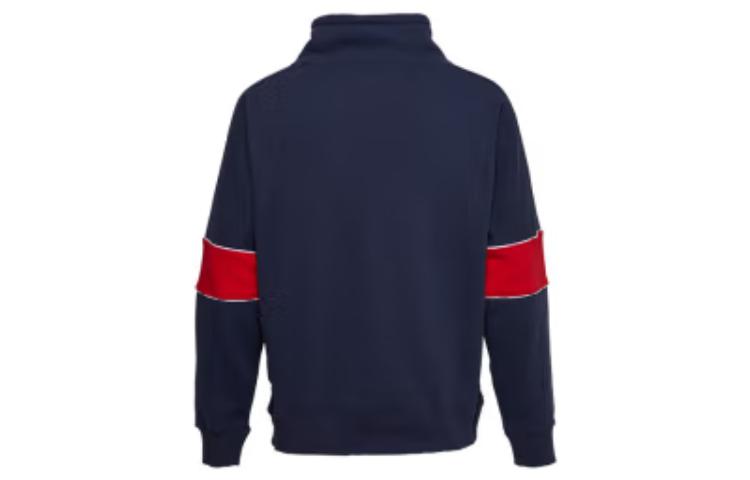 Converse All Star Funnel Neck Quarter Zip Crew Sweatshirt Asia Sizing 'Navy' 10018299-A01