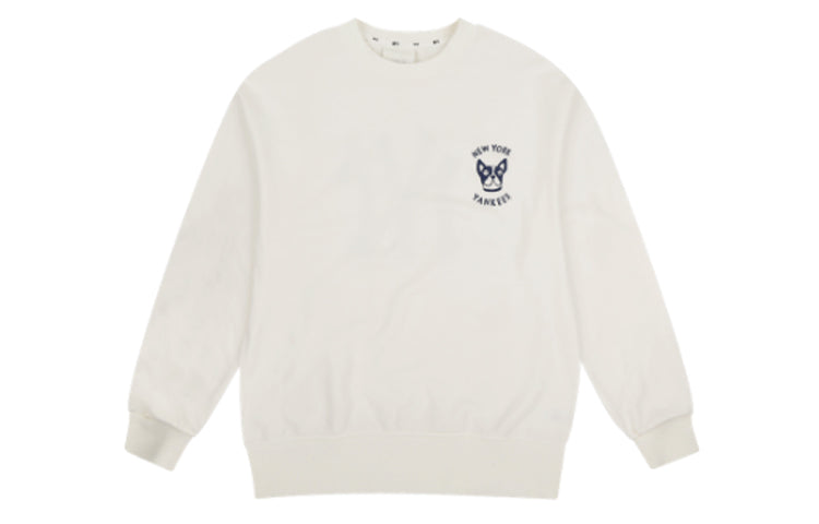 MLB NY Classical Printing Long-Sleeve Fleece Unisex White 31MTC2941-50I