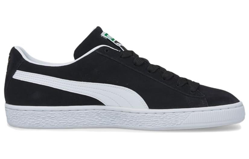 PUMA Suede Croc Casual Skateboarding Shoes Unisex Black White 387697-01