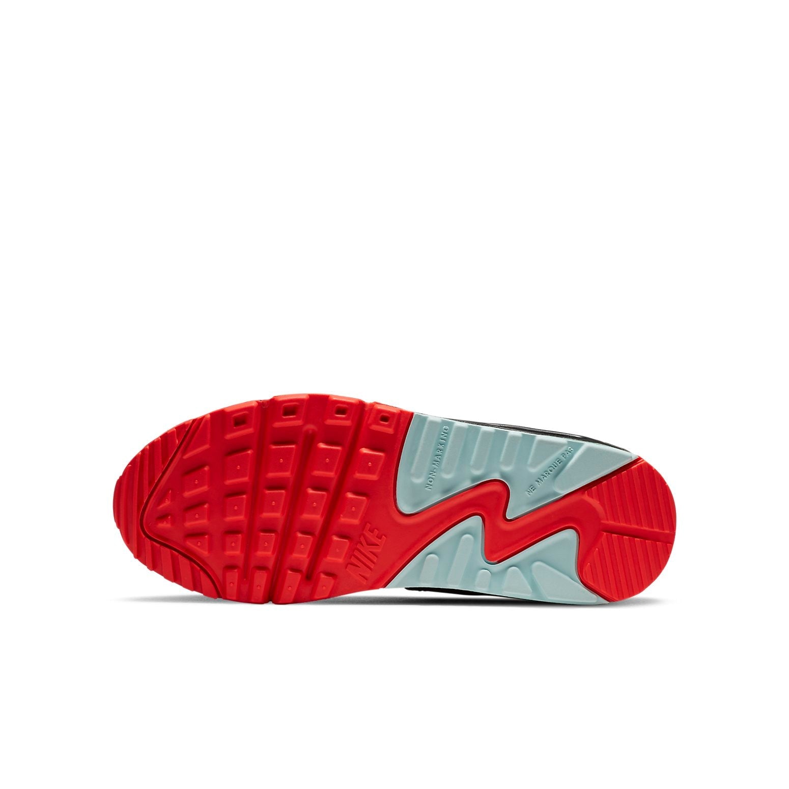 (WMNS) Nike Air Max 90 Leather 'Black Crimson Glacier Ice' CZ8144-001