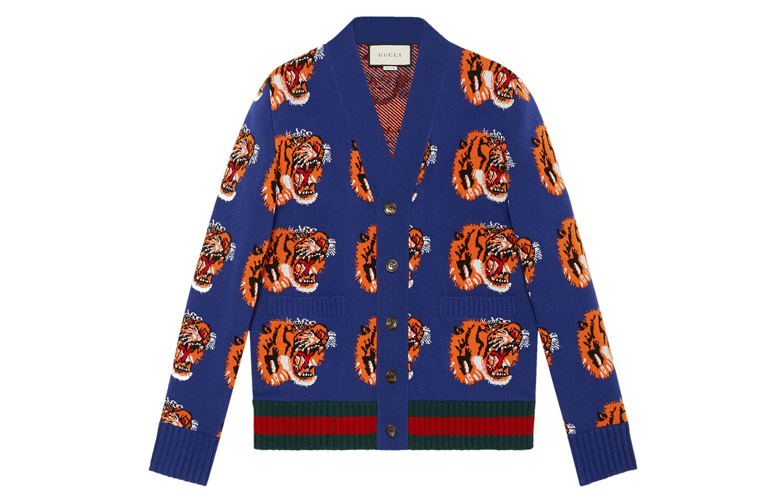 Men's Gucci Blue Printing Wool Tops 474601-X1468-4471