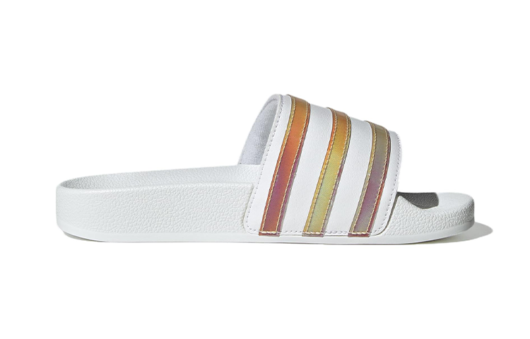(GS) adidas Originals Adilette Slides 'Cloud White Multicolor' HQ8547