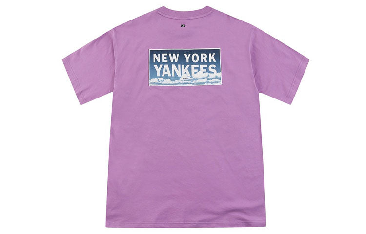 MLB New York Yankees NY Short Sleeve Unisex Purple 31TSTC931-50V