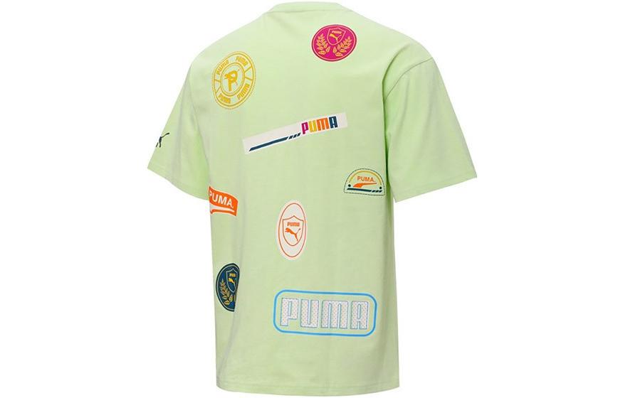PUMA Mix Badge Logo Tee 'Green' 537795-36