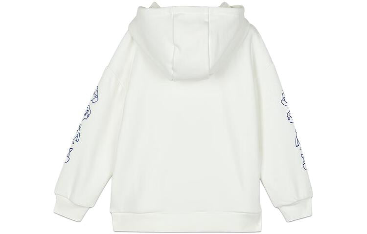 (GS) Skechers Logo Printed Hoodie 'White Blue' L423K111-0074