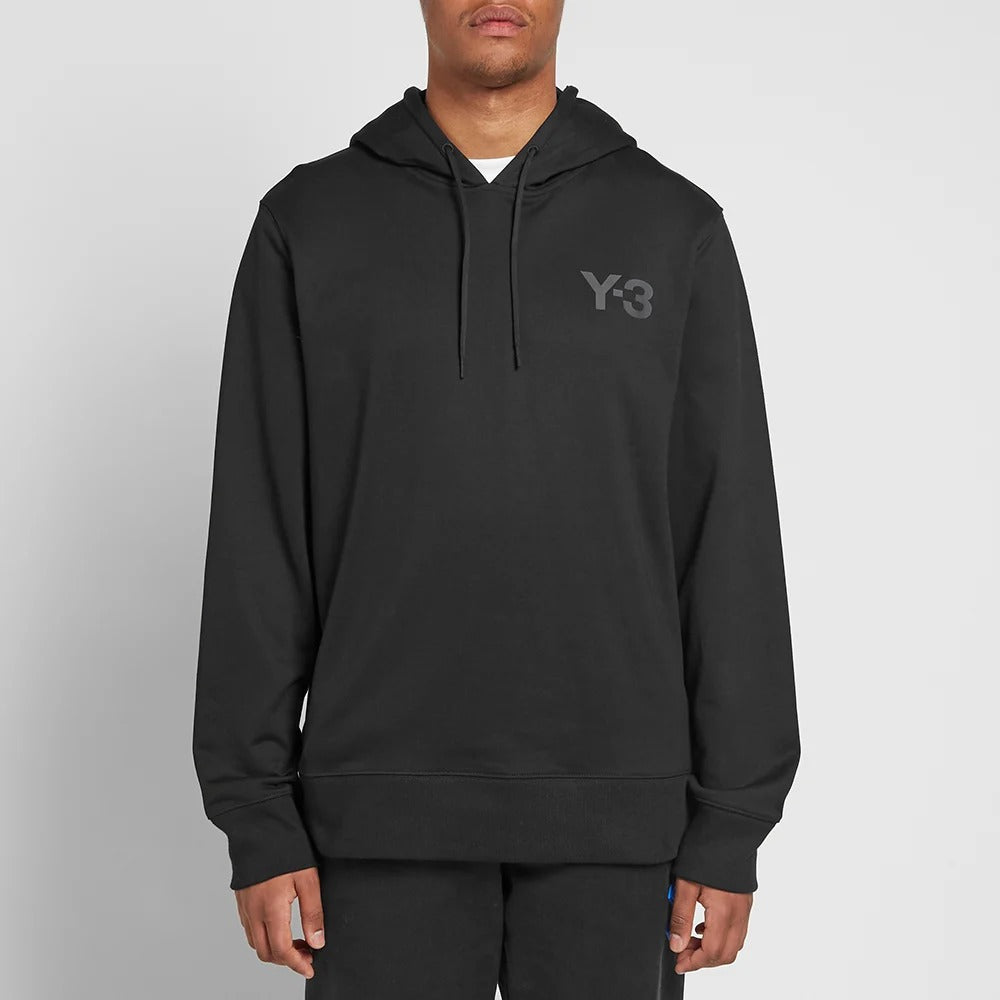 Men's Y-3 logo Hooded Drawstring Black FJ0419