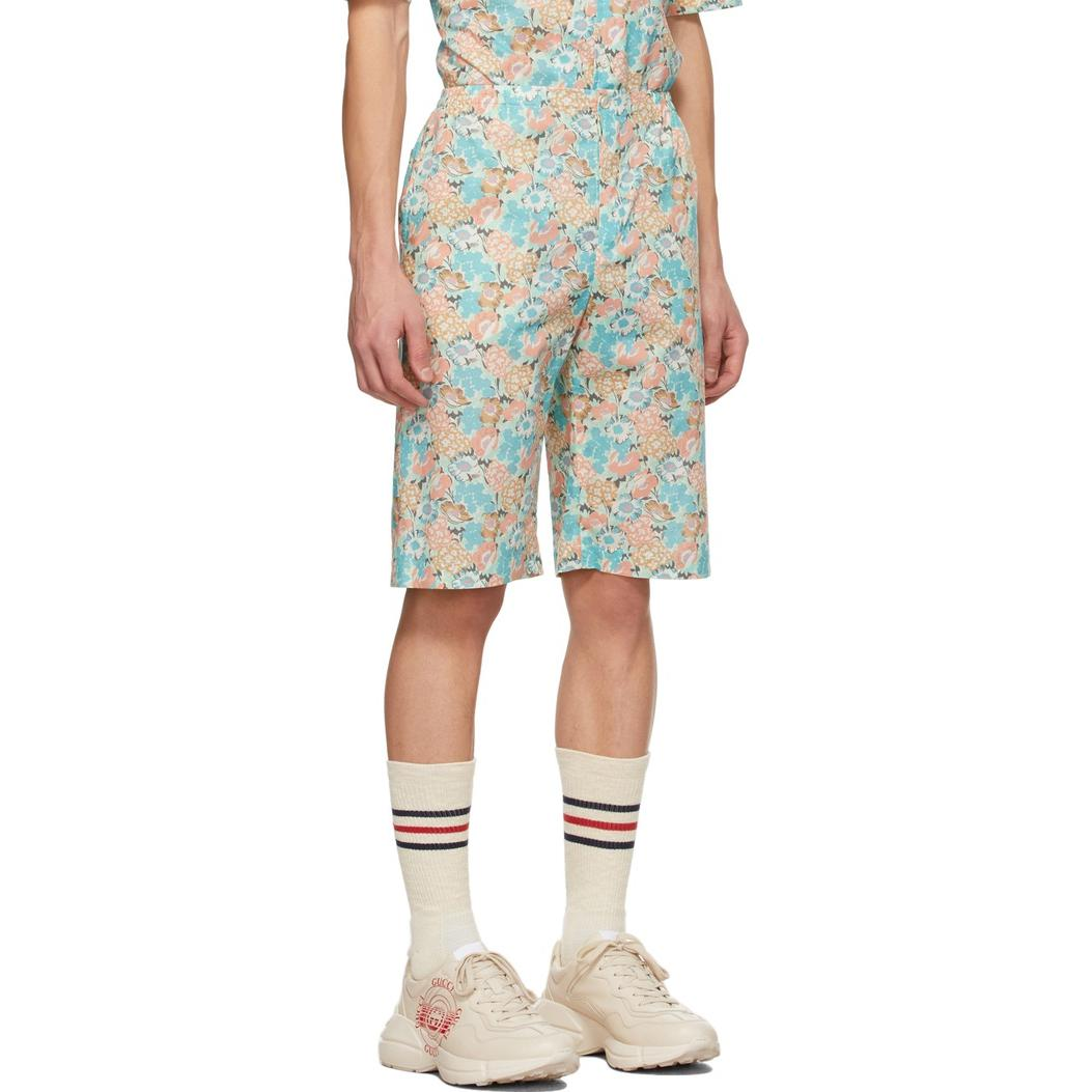 Gucci x Liberty London Floral Cotton Short 'Light Blue Pink' 636592-ZAFKU-4101