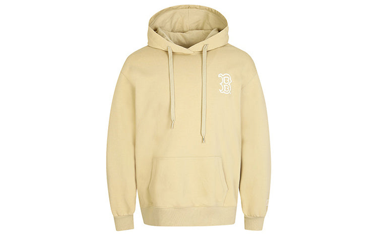 MLB PLAY Series hooded Loose Graffiti Printing Long Sleeves Unisex Khaki 31HD07011-43B
