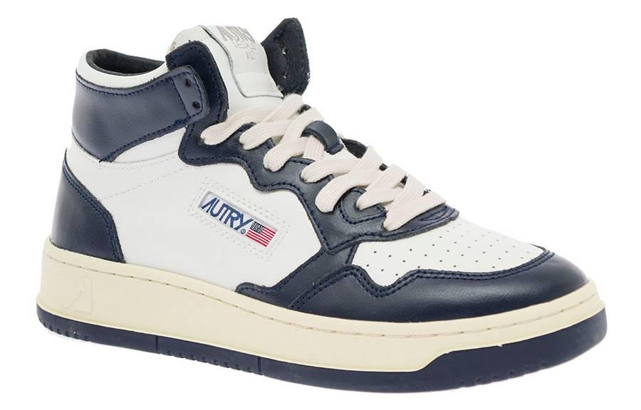 Autry Medalist Mid 'White Navy' AUMM-WB04