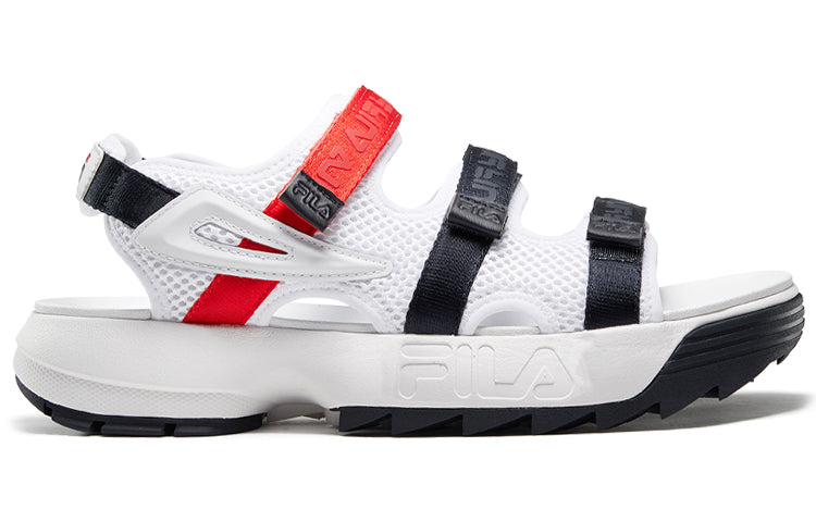 FILA Disruptor Sports sandals White/Black/Red F12M024506FWN