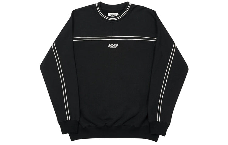 PALACE Alphabet Logo Printing Round Neck Pullover Unisex Black P19CS197