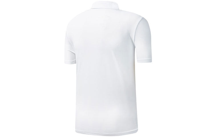 FILA Athletics Embroidered Logo Knit Casual Short Sleeve Polo Shirt White A11M023152F-WT