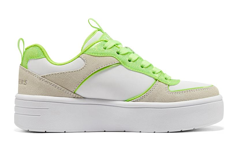 (GS) Skechers Court High 'White Beige Green' 310194L-WLM