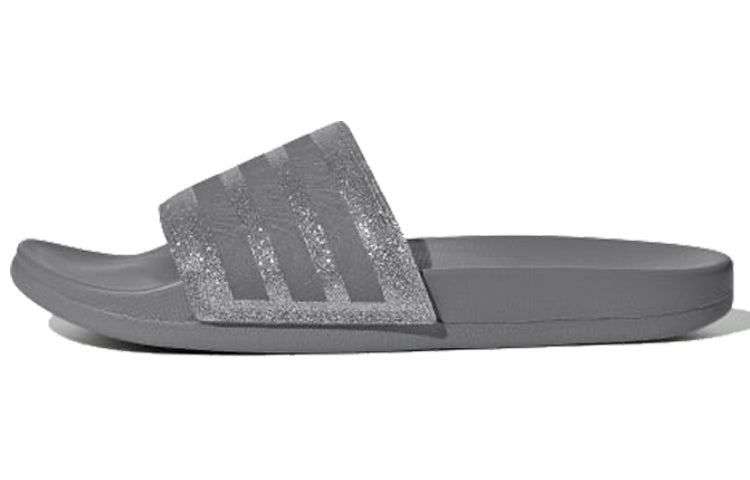 (WMNS) adidas Adilette Comfort Slides '3 Stripes Shimmer - Grey Platinum' EE6818