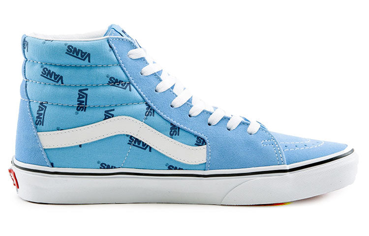 Vans SK8-HI Stylish Lightweight Wear-Resistant High Top Casual Skate Shoes Unisex Blue White VN0A5KRH90C