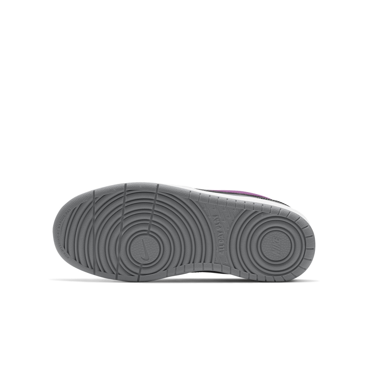 (GS) Nike Court Borough Low 2 'Smoke Grey Purple Nebula' BQ5448-006