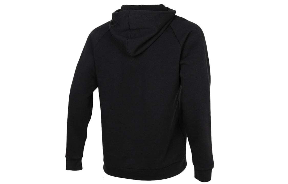 adidas originals 3d Trefoil Hood Logo Printing Fleece Lined Stay Warm Sports Black GN3555