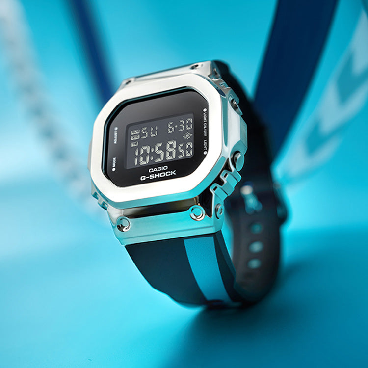 CASIO G-Shock Digital 'Black Silver' GM-S5600-1PRYX
