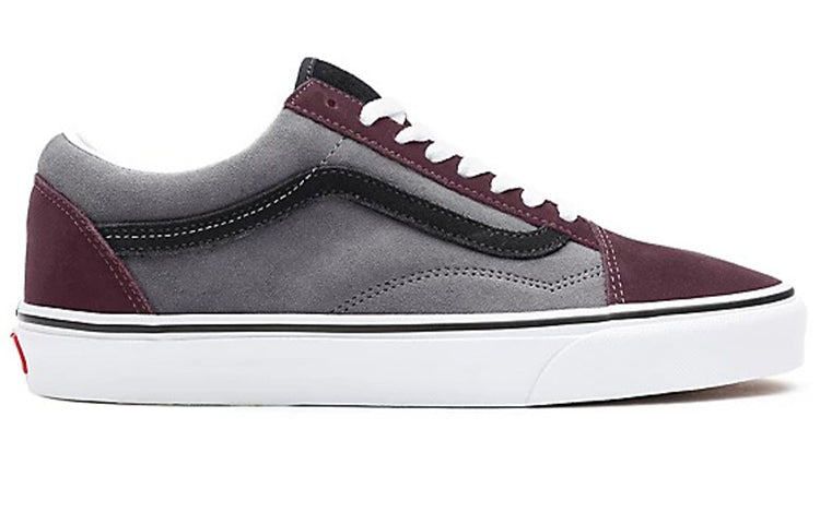 Vans Customs Color Block Old Skool 'Grey Red' VN0A3CST051
