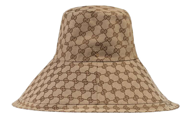 Gucci GG Canvas Wide Brim Hat 'Beige/Ebony' 631958-KQW00-9700