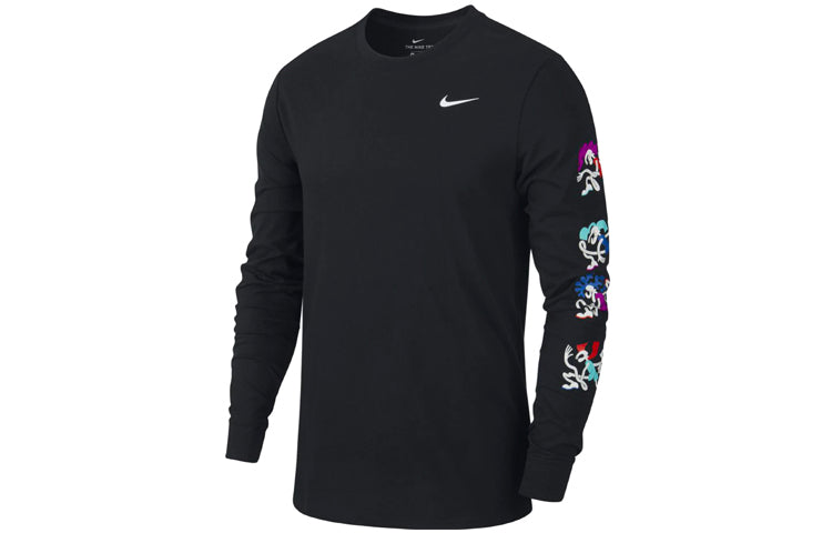 Nike Dri-FIT Tokyo Quick Dry Graffiti Printing Long Sleeves Black CN8102-010