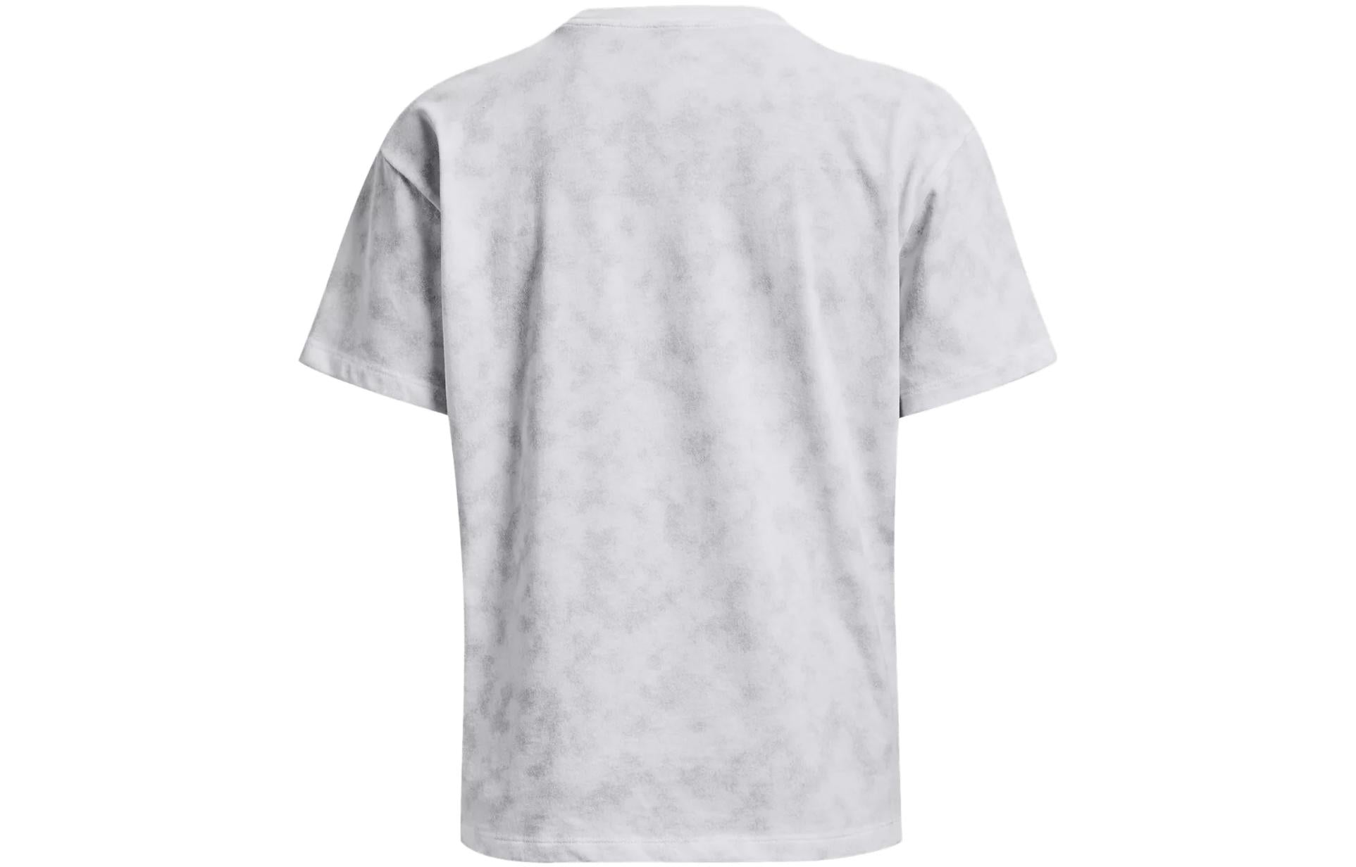 (WMNS) Under Armour Big Logo Heavyweight T-shirt 'Grey' 1376742-100