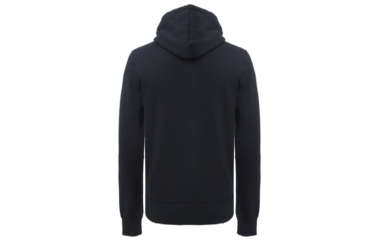 Men's Burberry hooded Pullover Long Sleeves Navy Blue 80362851