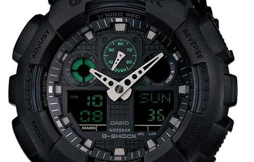 CASIO G-Shock Analog-Digital 'Black' GA-100MB-1APR