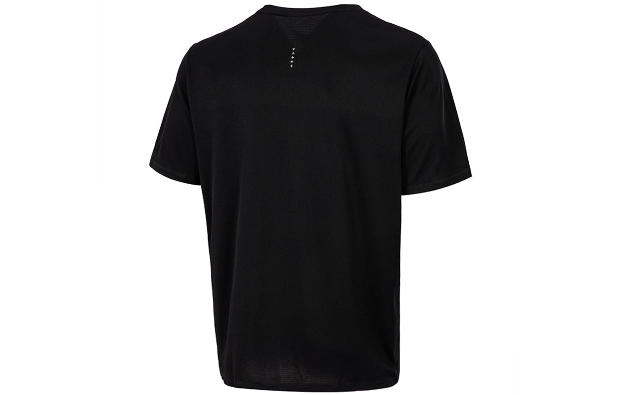 PUMA Sports Running Quick Dry Breathable Round Neck Short Sleeve Black 520208-01