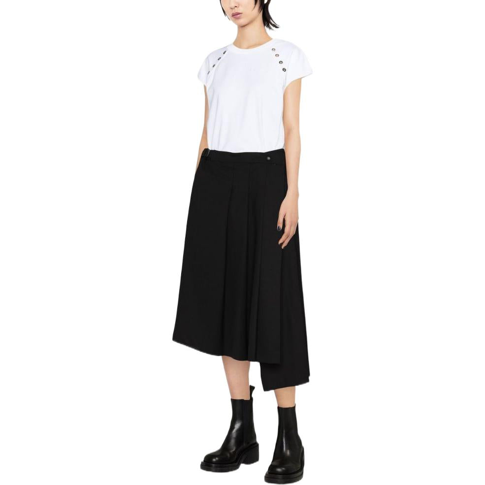 (WMNS) Alexander McQueen Eyelet T-shirt 'Optical White' 728153-QLAB7-9000