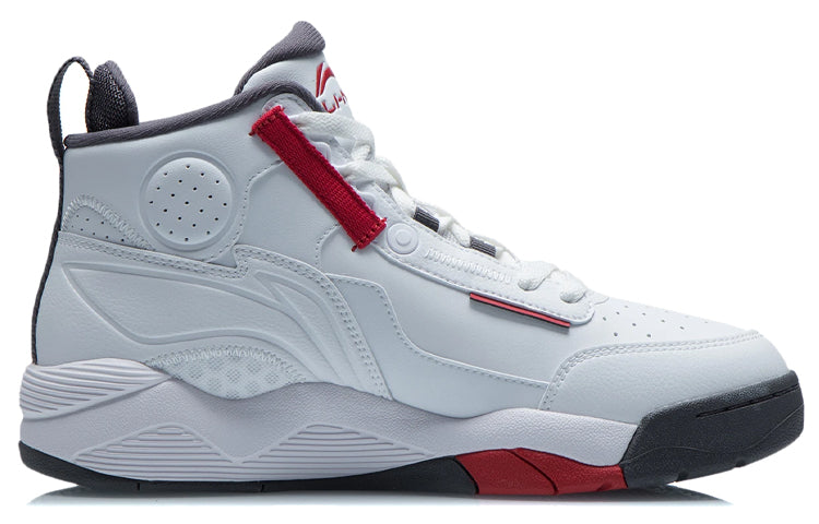 Li-Ning Basketball Shoes 'White Black Red' AGBR081-1