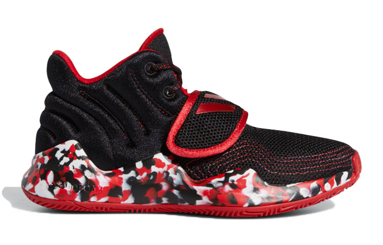 (GS) adidas Deep Threat J Black/Red FV8634