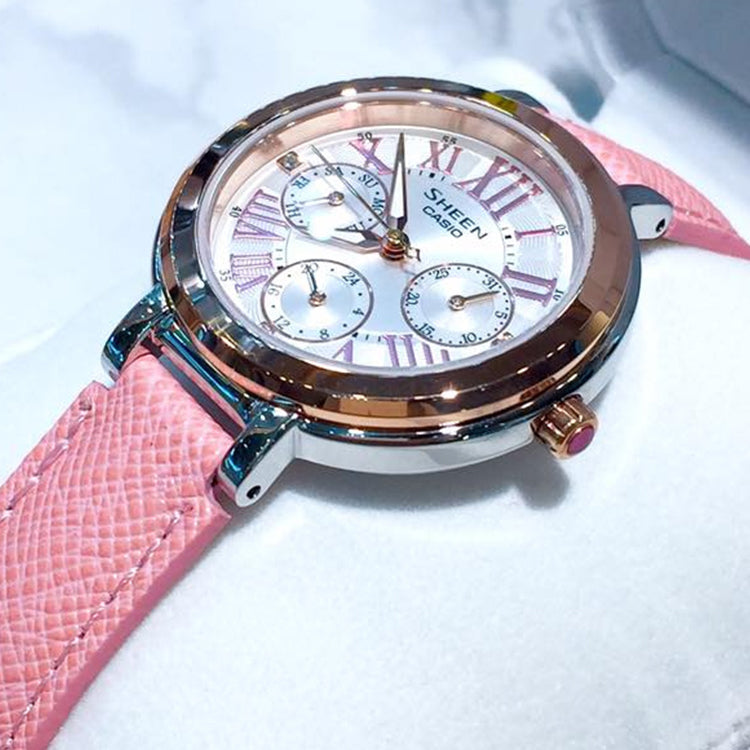 CASIO SHEEN Waterproof Dark Pink Analog SHE-3034BGL-7A