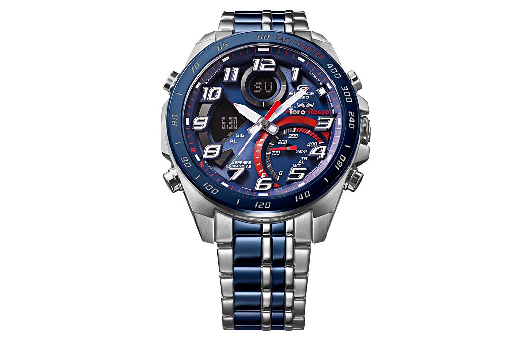 Casio Edifice Waterproof Analog-Digital Watch 'Silver Royal Blue' ECB-900TR-2A