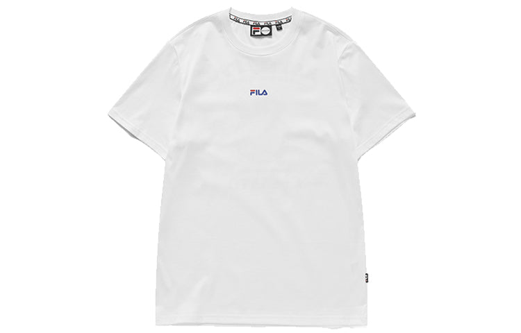 FILA FUSION Small logo Back Printing Short Sleeve White T11M933135F-WT