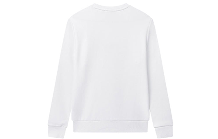 FILA Logo Printing Sports Round Neck Pullover White F11M018213G-WT