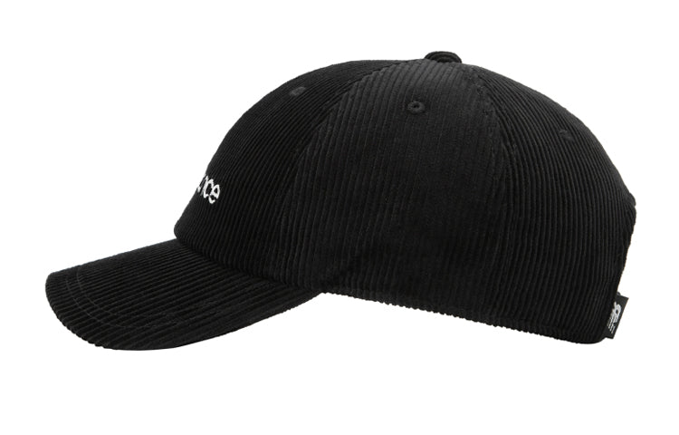 New Balance Wordmark Logo Corduroy Cap 'Black' JACL1720BK