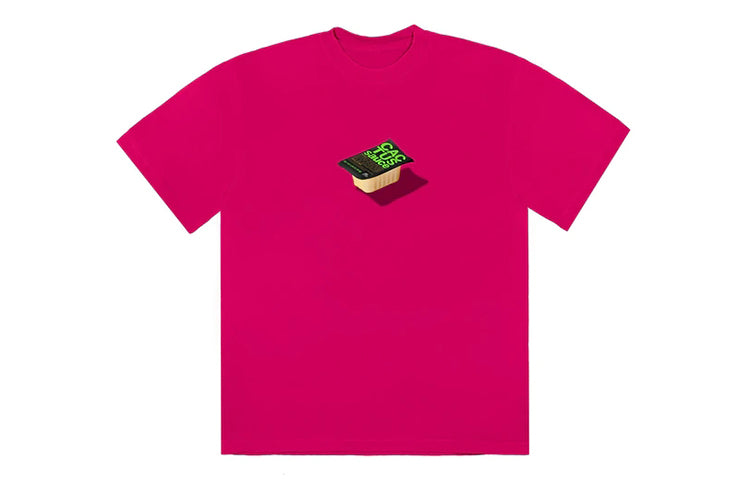 Travis Scott Cactus Jack x Mcdonald Crossover Round Neck Short Sleeve Unisex Pink TS-XMCSITPK
