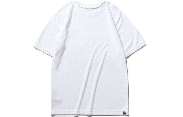 PUMA Downtown Towelling Tee Short Sleeve White 582949-02