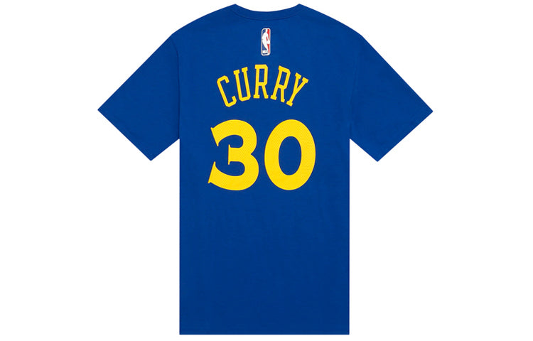 Nike NBA Golden State Warriors Dry Tee Curry 30 Sports Short Sleeve Blue 870774-496