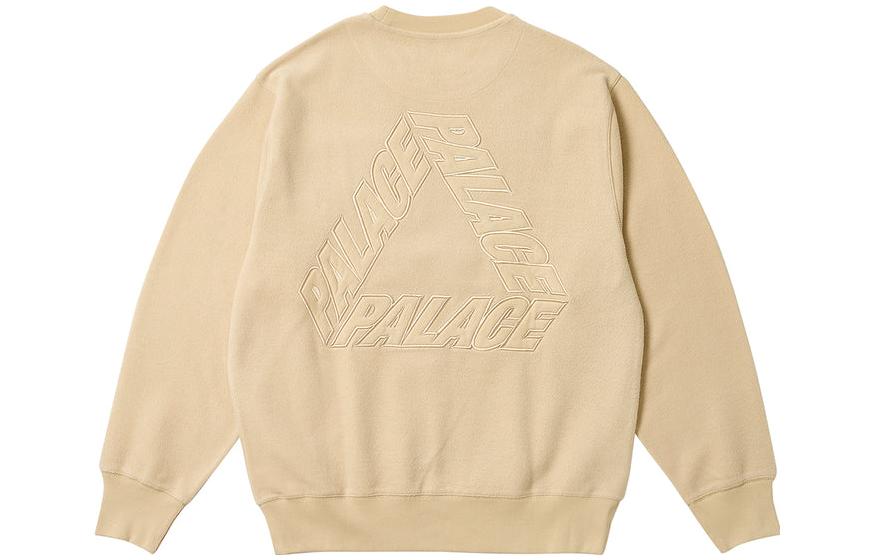 Palace FW23 Reverse P-3 Crew Sweater 'Beige' P25CS116