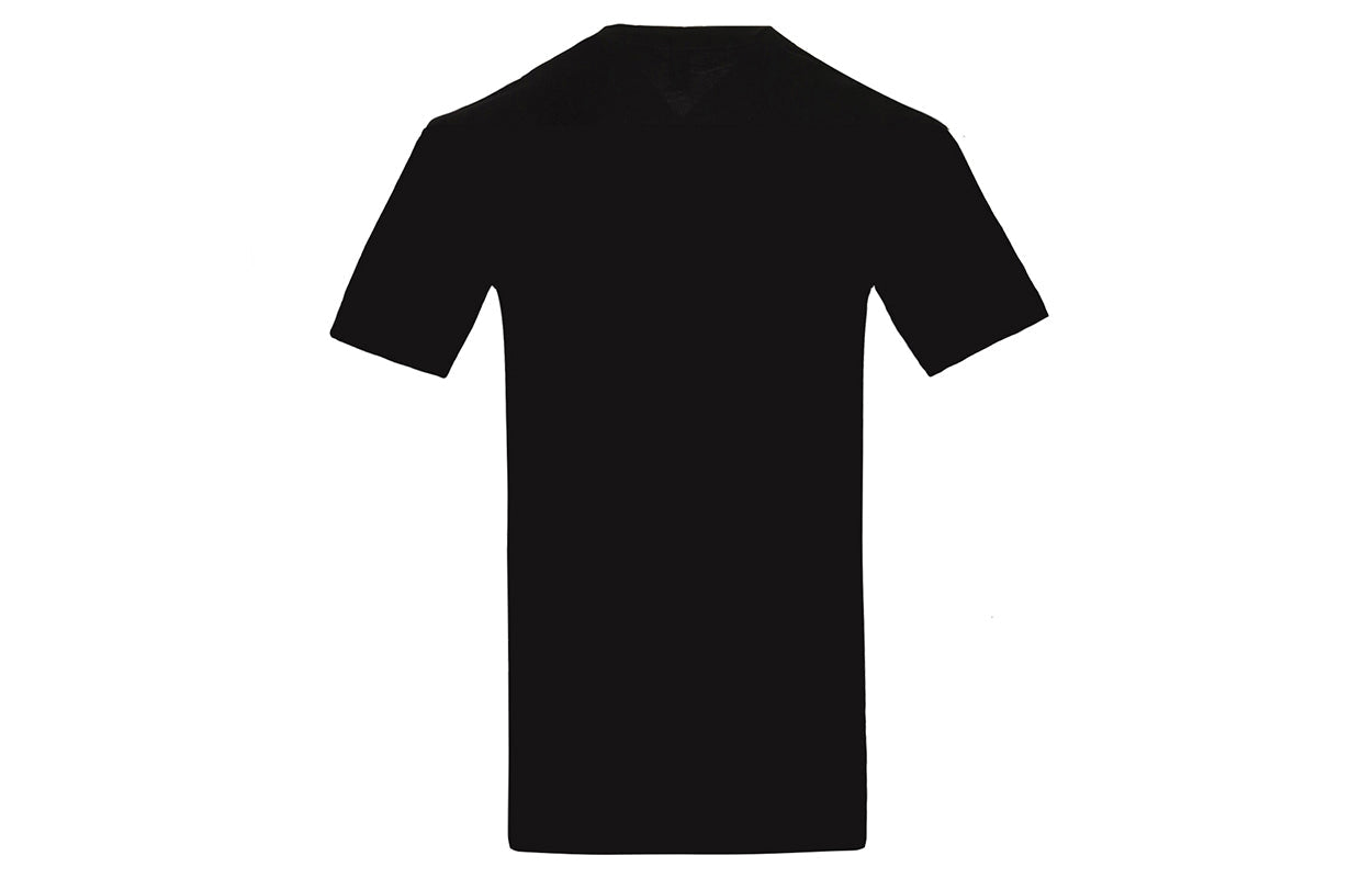 Men's Alexander McQueen SS21 Printing Pattern Round Neck Short Sleeve Black 291571-RER03-1164