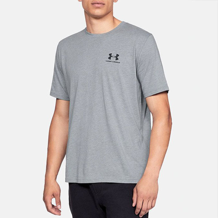 Under Armour Sportstyle Left Chest T-shirt 'Grey' 1326799-036
