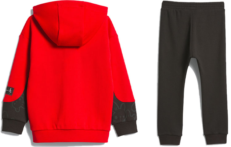 (PS) adidas CNY Full-Zip Hoodies Suits 'Red Black' IP7010